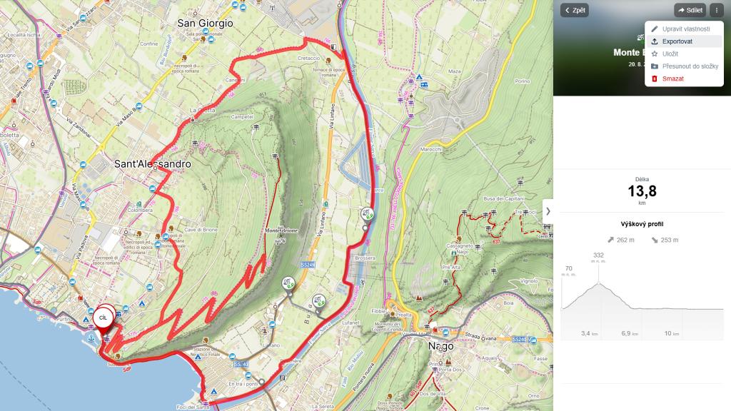 Jak nahrát trasu z mapy.com do Garmin zařízení